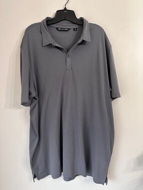 TRAVIS MATHEW grey pima cotton Polo Shirt XXXL